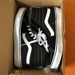 Black and White Hightop Vans